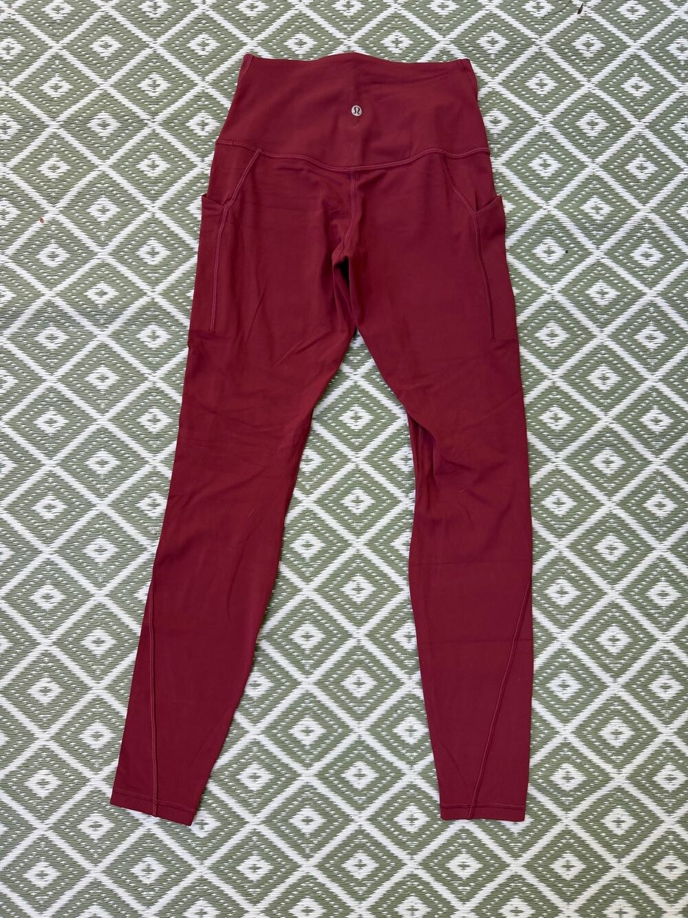 NWOT Lululemon Size 6 Dusty Rose Leggings with Pockets